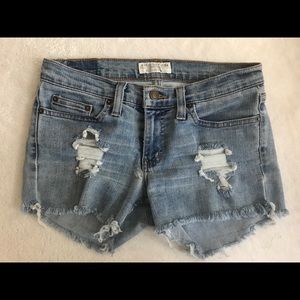 American Eagle distressed high waisted shorts